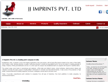 Tablet Screenshot of jjprintindia.com